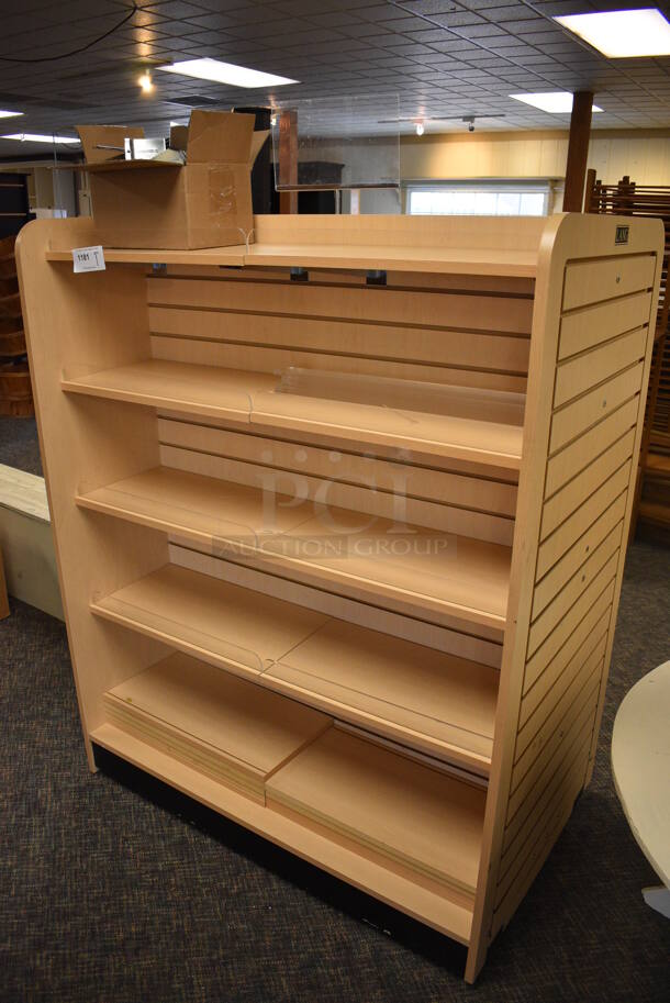 Wooden Shelving Unit. 48x31x61. (garden center) - Image 2 of 4