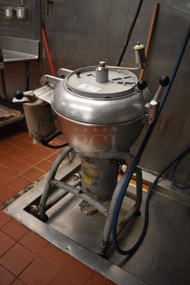 Hobart Model VCM40 Metal Commercial Floor Style Vertical Cutter Mixer w/ S Blade on 2 Casters. 208 Volts, 3 Phase. 32x23x48. Unit Was In Working Condition When Restaurant Closed. (kitchen) - Image 2 of 10