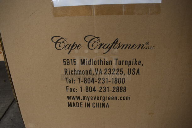 BRAND NEW IN BOX! Cape Craftsman 8MB049 Red Metal Bench. (greenhouse) - Image 3 of 7