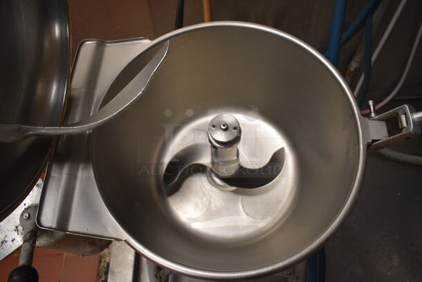 Hobart Model VCM40 Metal Commercial Floor Style Vertical Cutter Mixer w/ S Blade on 2 Casters. 208 Volts, 3 Phase. 32x23x48. Unit Was In Working Condition When Restaurant Closed. (kitchen) - Image 5 of 10