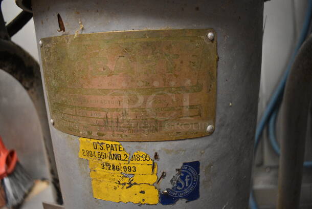Hobart Model VCM40 Metal Commercial Floor Style Vertical Cutter Mixer w/ S Blade on 2 Casters. 208 Volts, 3 Phase. 32x23x48. Unit Was In Working Condition When Restaurant Closed. (kitchen) - Image 9 of 10