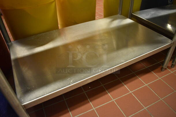 Stainless Steel Commercial Table w/ Metal Under Shelf. 48x30x34.5. (bakery kitchen) - Image 2 of 3