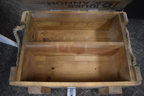 Wooden Chest. 25x20x10. (garden center) - Image 3 of 3