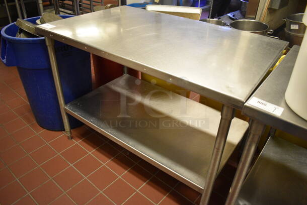 Stainless Steel Commercial Table w/ Metal Under Shelf. 48x30x34.5. (bakery kitchen) - Image 3 of 3