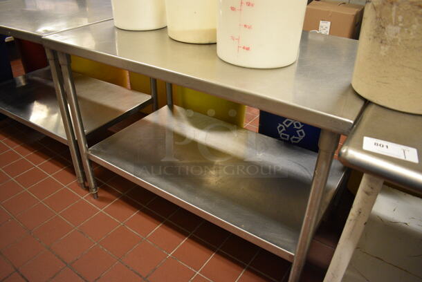 Stainless Steel Commercial Table w/ Metal Under Shelf. 48x30x34.5. (bakery kitchen) - Image 2 of 3