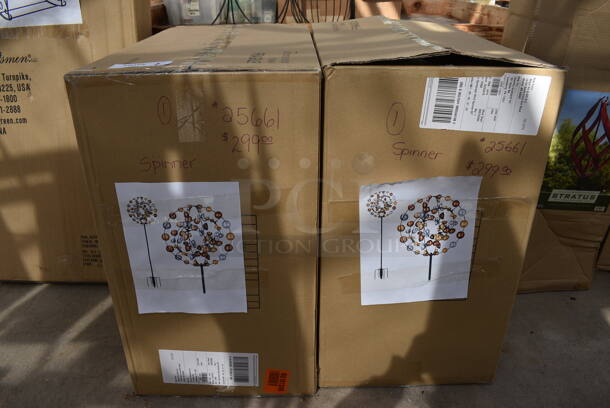 2 BRAND NEW IN BOX! Regal 12568 Metal Spinners. 2 Times Your Bid! (greenhouse) - Image 2 of 6