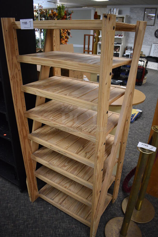 Wooden Shelving Unit. 25.5x20x60. (garden center) - Image 2 of 4