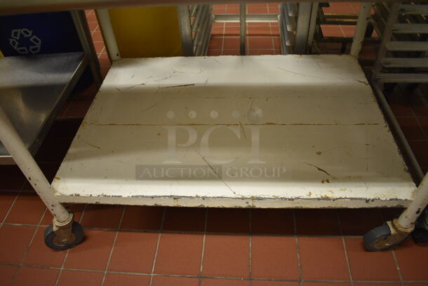 Stainless Steel Commercial Table w/ Metal Under Shelf on Commercial Casters. 48x36x35 (bakery kitchen) - Image 3 of 3