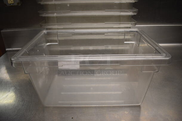 ALL ONE MONEY! Lot of 13 Clear Poly Bins! 12x18x9. (kitchen) - Image 2 of 4