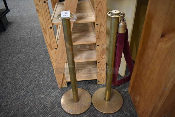 2 Metal Stanchions. 12x12x33. 2 Times Your Bid! (garden center) - Image 3 of 3
