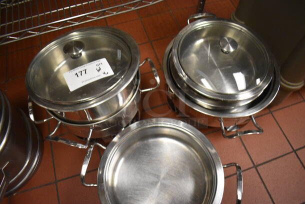 ALL ONE MONEY! Lot of 4 Chafing Dishes w/ 2 Lids. Includes 14.5x11.5x9. (kitchen) - Image 2 of 3