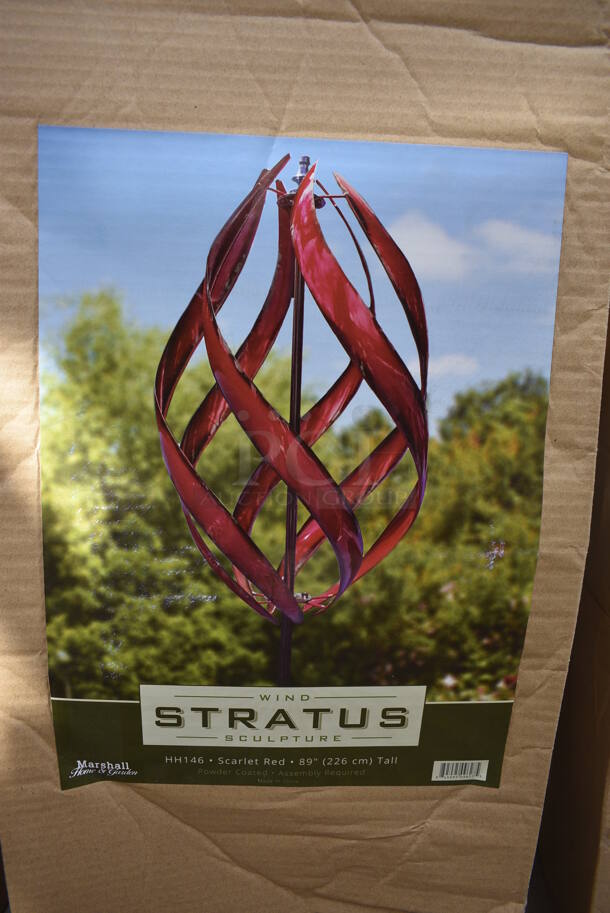 BRAND NEW IN BOX! Stratus Red Metal Spinner. (greenhouse) - Image 3 of 5