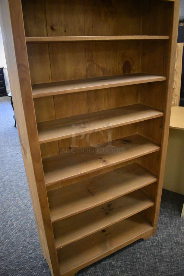 Wooden Shelving Unit. 37x13x72. (garden center) - Image 4 of 4