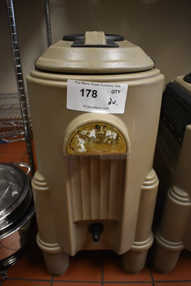 2 Cambro Brown Poly Insulated Beverage Holder Dispenser. Models CSR3 and cSR5. 12x14x25, 12x14x23. 2 Times Your Bid! (kitchen) - Image 2 of 7