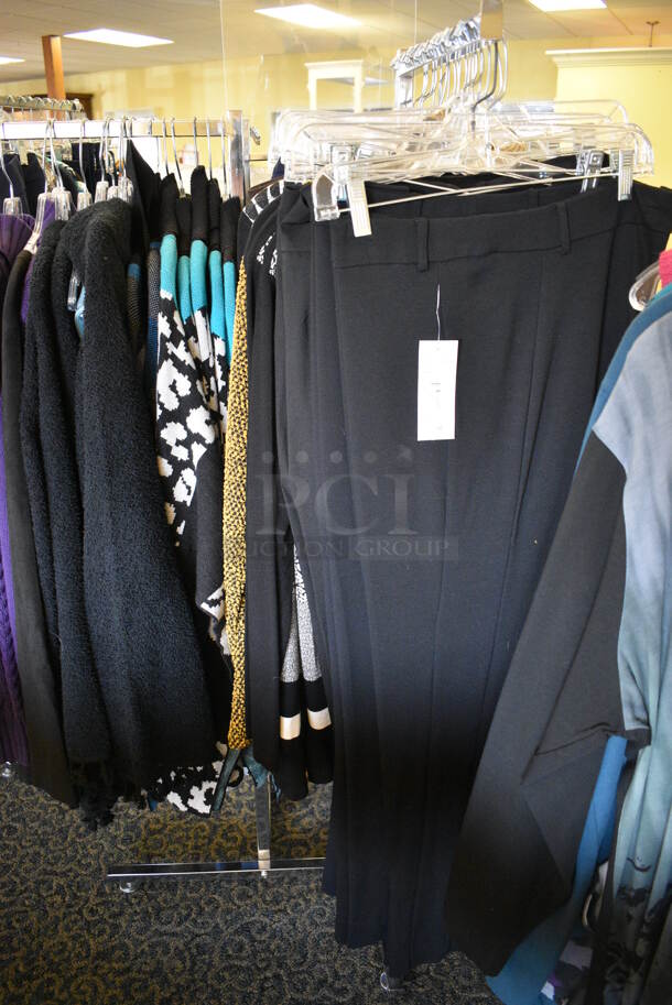 ALL ONE MONEY! Lot of 3 Metal Racks of Various BRAND NEW Clothes! Includes 42x42x60. (yellow clothing store) - Image 5 of 11