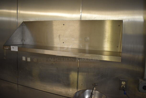 Stainless Steel Wall Mount Shelf. BUYER MUST REMOVE. 48x12x14. (bakery kitchen) - Image 3 of 3