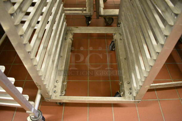 Metal Commercial Pan Transport Rack on Commercial Casters. 21.5x26x60. (bakery kitchen) - Image 4 of 4