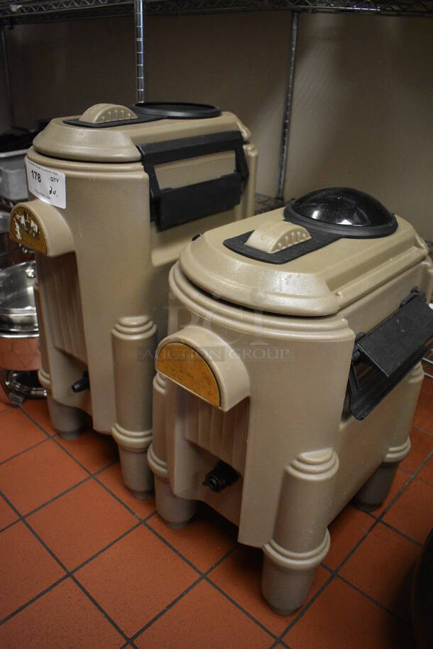 2 Cambro Brown Poly Insulated Beverage Holder Dispenser. Models CSR3 and cSR5. 12x14x25, 12x14x23. 2 Times Your Bid! (kitchen) - Image 4 of 7