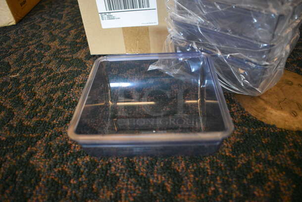 7 Boxes of 6 BRAND NEW! San Jamar Blue Poly Drop Ins For Bar Top Rails. Total of 40 Bins. 6x6x3. 7 Times Your Bid! (ballroom) - Image 2 of 5