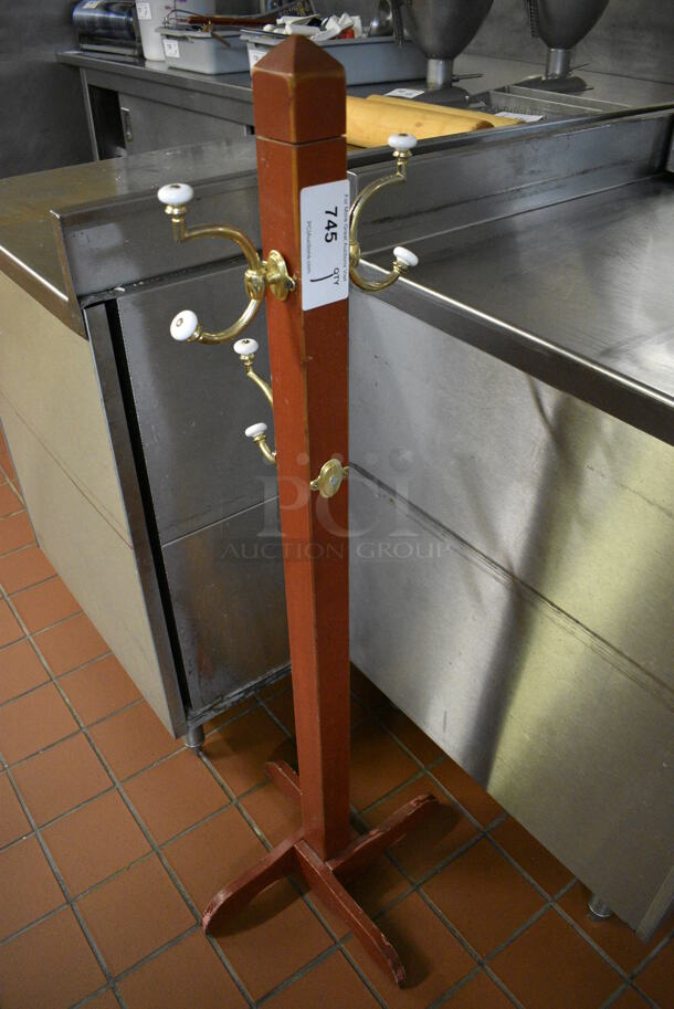 Wooden Coat Rack. 17x17x48. (bakery kitchen) - Image 2 of 4
