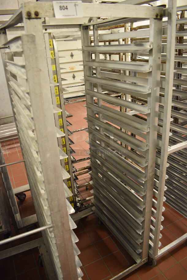 Metal Commercial Pan Transport Rack on Commercial Casters. 22.5x26.5x64. (bakery kitchen) - Image 2 of 4