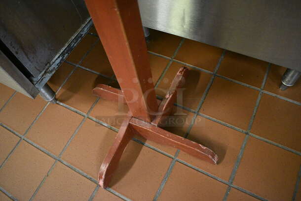 Wooden Coat Rack. 17x17x48. (bakery kitchen) - Image 4 of 4
