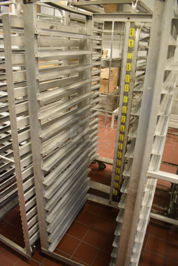 Metal Commercial Pan Transport Rack on Commercial Casters. 22.5x26.5x64. (bakery kitchen) - Image 3 of 4