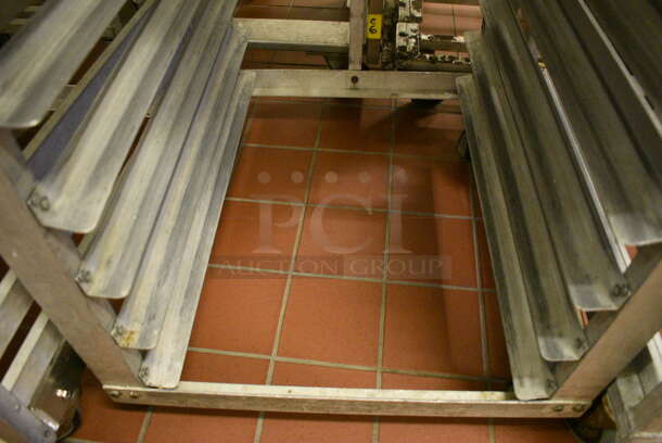 Metal Commercial Pan Transport Rack on Commercial Casters. 22.5x26.5x64. (bakery kitchen) - Image 4 of 4
