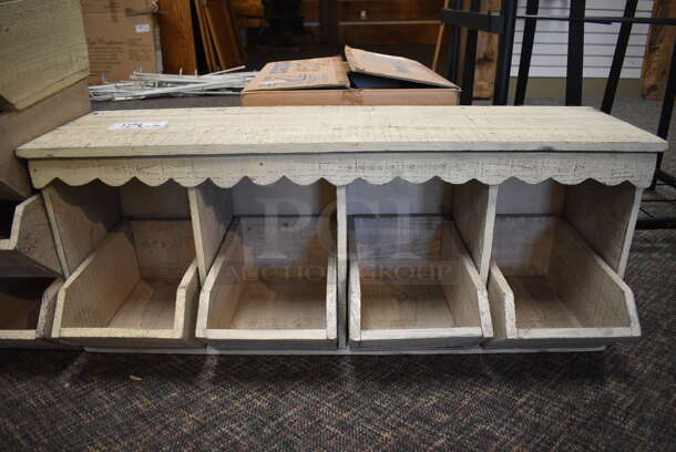 ALL ONE MONEY! Lot of Wooden Unit w/16 Cubbies. 41.5x12x17. (garden center) - Image 2 of 5
