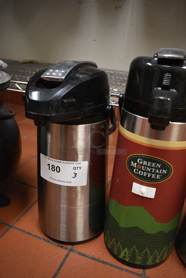3 Chrome Finish Air Pots. 6x8x15, 6x8x17. 3 Times Your Bid! (kitchen) - Image 2 of 4