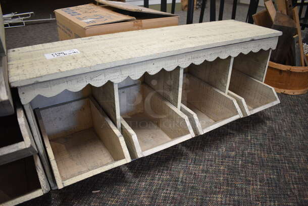 ALL ONE MONEY! Lot of Wooden Unit w/16 Cubbies. 41.5x12x17. (garden center) - Image 5 of 5