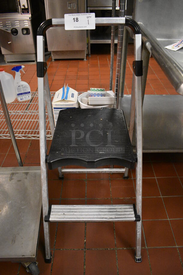 Metal 2 Step Ladder. 16x22x39. (kitchen) - Image 1 of 3