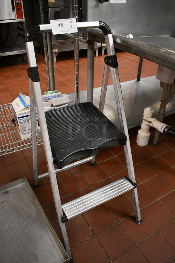Metal 2 Step Ladder. 16x22x39. (kitchen) - Image 2 of 3