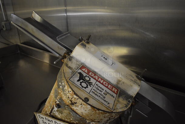 Metal Commercial Countertop Bagel Slicer. 115 Volts, 1 Phase. 12x33x20. Unit Was In Working Condition When Restaurant Closed. (bakery kitchen) - Image 3 of 6