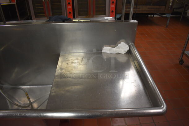 Stainless Steel Commercial 2 Bay Sink w/ Dual Drainboards and Handles. 96x28x44. Bays 24x24x14. Drainboards 22x24x2. (kitchen) - Image 4 of 6