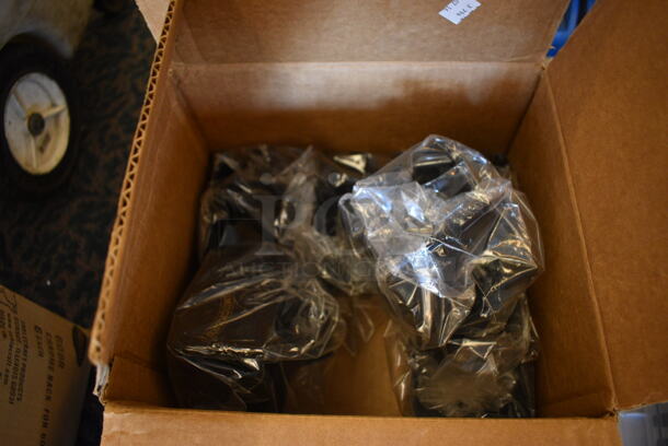 ALL ONE MONEY! Lot of 2 Bins of Black Poly Countertop Jelly Holders in Clear Bin! 4.5x3.5x4. (ballroom) - Image 4 of 4