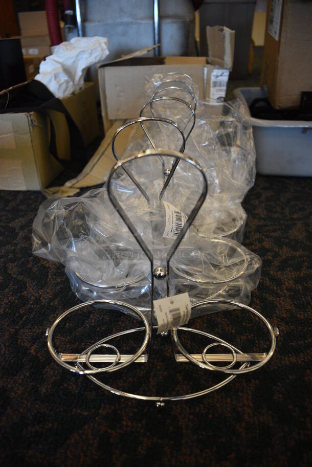 ALL ONE MONEY! Lot of 6 BRAND NEW! Tablecraft Metal Countertop Holders! 8x4x8.5. (ballroom) - Image 1 of 4