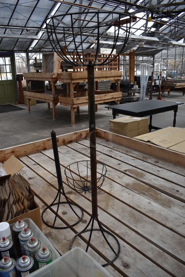 Wooden Stand w/ Contents Including Spray Paint. 72.5x72.5x28.5. (greenhouse) - Image 3 of 6