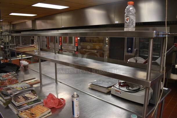 Stainless Steel Commercial Table w/ Double Over Shelf, 2 Drawers and Under Shelf on Commercial Casters. Does Not Include Contents. 120x36x65. (kitchen) - Image 3 of 7