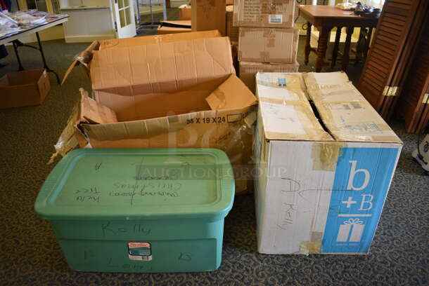 ALL ONE MONEY! Lot of Various Boxes of Christmas Decorations! BUYER MUST REMOVE. (yellow clothing store) - Image 8 of 8