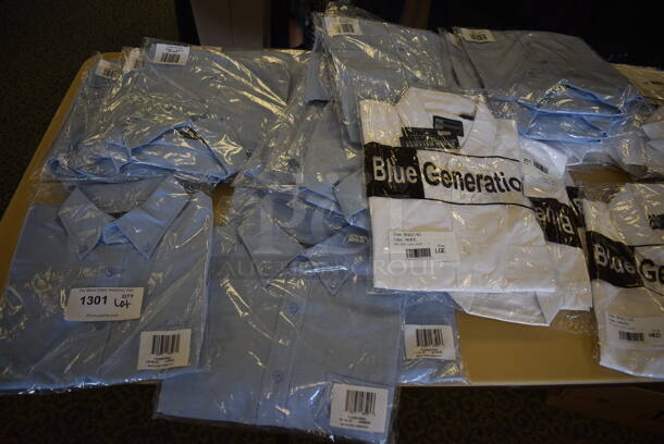 Folding Table and Contents Including Shirts. 96x30x29. (yellow clothing store) - Image 2 of 6