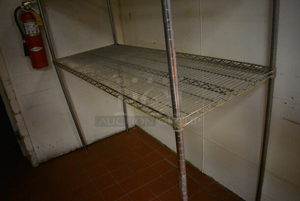 Metro Style Chrome Finish 3 Tier Shelving Unit. BUYER MUST DISMANTLE. PCI CANNOT DISMANTLE FOR SHIPPING. PLEASE CONSIDER FREIGHT CHARGES. 60x24x85. (kitchen) - Image 2 of 4