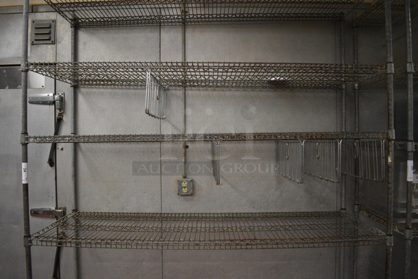 Metro Style Chrome Finish 5 Tier Shelving Unit on Commercial Casters. BUYER MUST DISMANTLE. PCI CANNOT DISMANTLE FOR SHIPPING. PLEASE CONSIDER FREIGHT CHARGES. 72x24x92. (kitchen) - Image 3 of 4