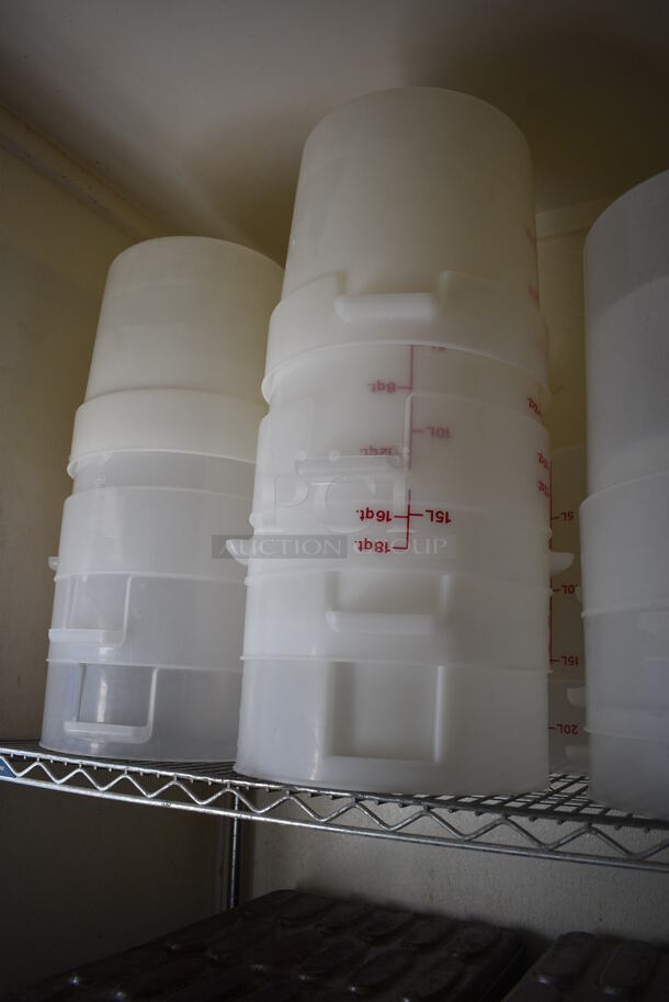 ALL ONE MONEY! Lot of 23 Various Poly Bins! Includes 12x13x15. (bakery kitchen) - Image 3 of 3