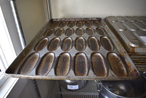 9 Metal 24 Oval Well Baking Pans. 17x28x1.5. 9 Times Your Bid! (bakery kitchen)