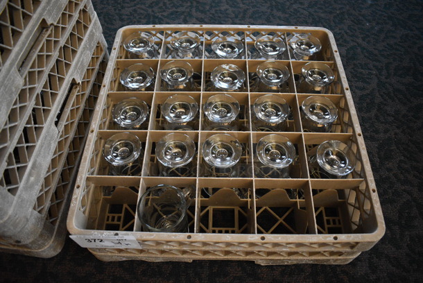 Dish Caddy w/ 21 Footed Glass Mugs. 19.5x19.5x7.5. 4x3x5. (back dining room) - Image 3 of 3