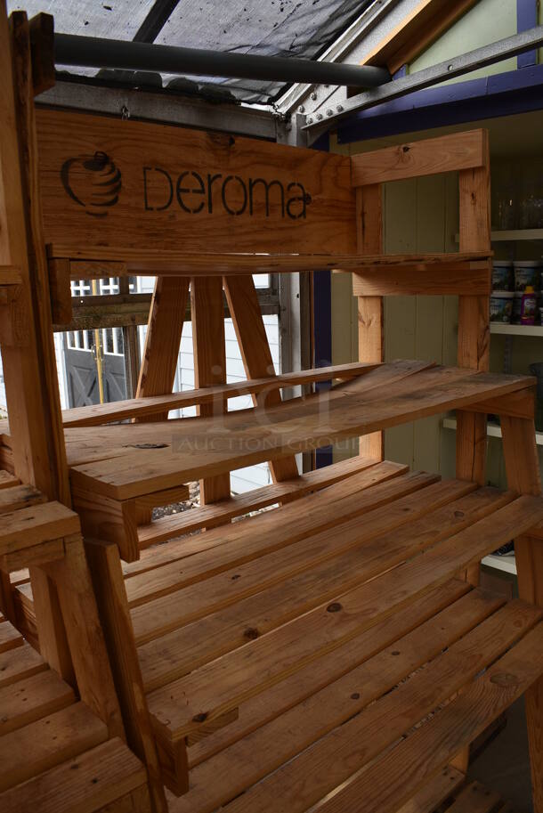 2 Wooden 5 Tier Shelving Units. 47x32x80.5. 2 Times Your Bid! (greenhouse) - Image 5 of 6