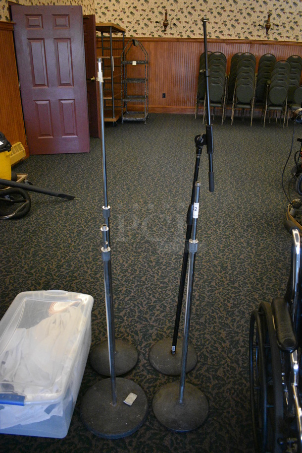ALL ONE MONEY! Lot of 4 Metal Stands. Includes 10x10x55. (ballroom) - Image 1 of 4