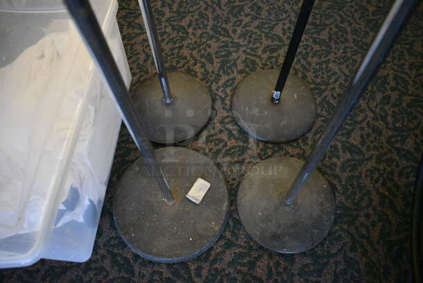 ALL ONE MONEY! Lot of 4 Metal Stands. Includes 10x10x55. (ballroom) - Image 2 of 4