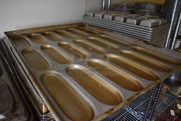 10 Metal 18 Oval Well Baking Pans. 19x28x1.5. 10 Times Your Bid! (bakery kitchen) - Image 3 of 3